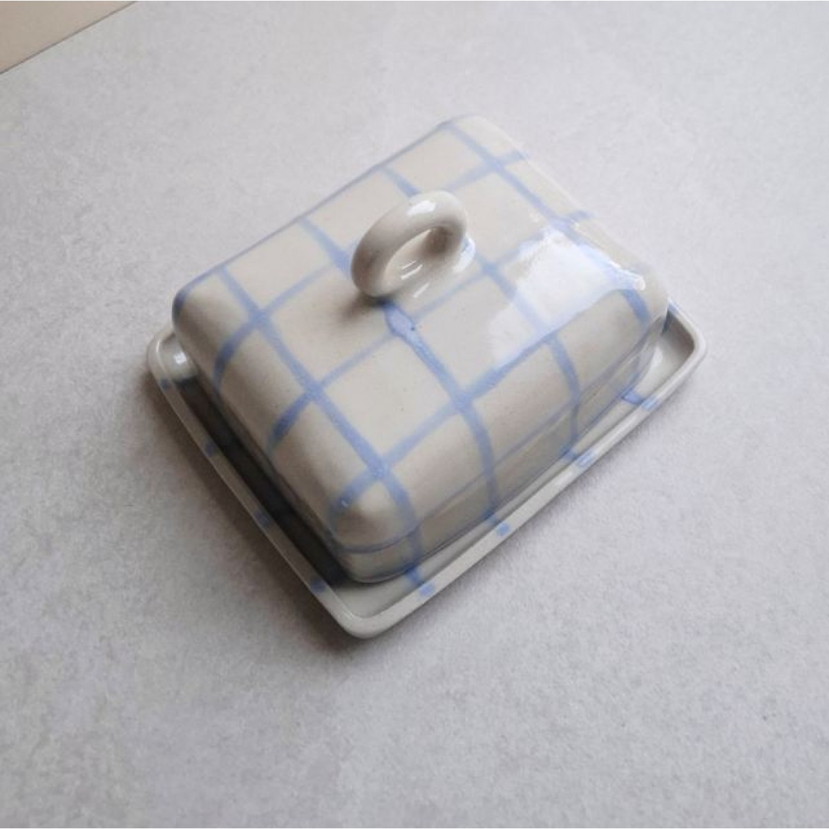 Skelini - Keramik Butterdose handgemacht