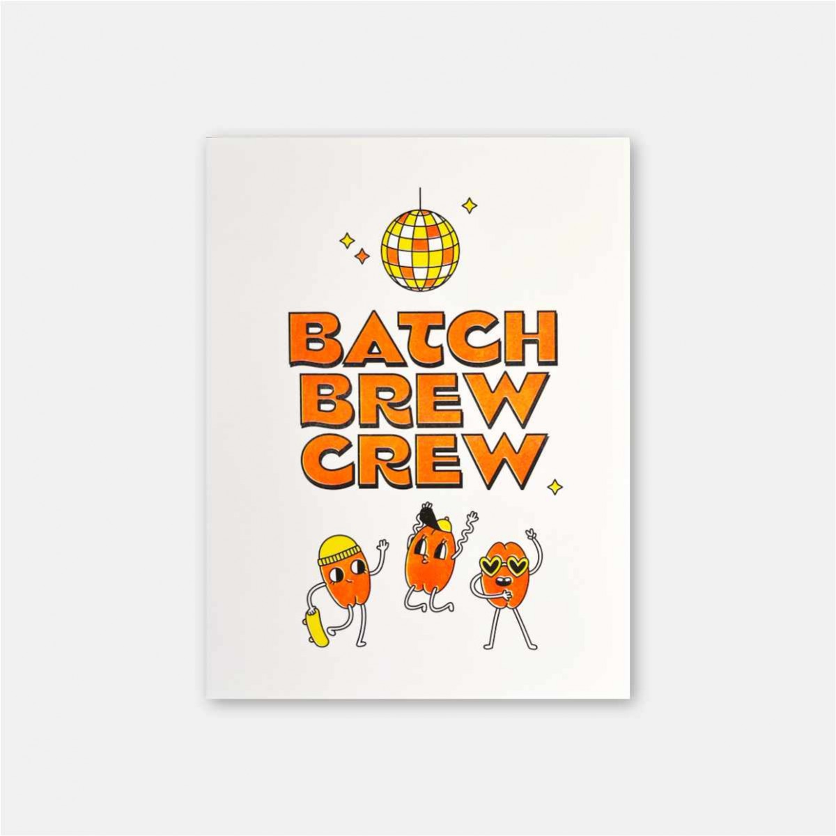 Riso-Poster Batch Brew Crew – Brunhilda