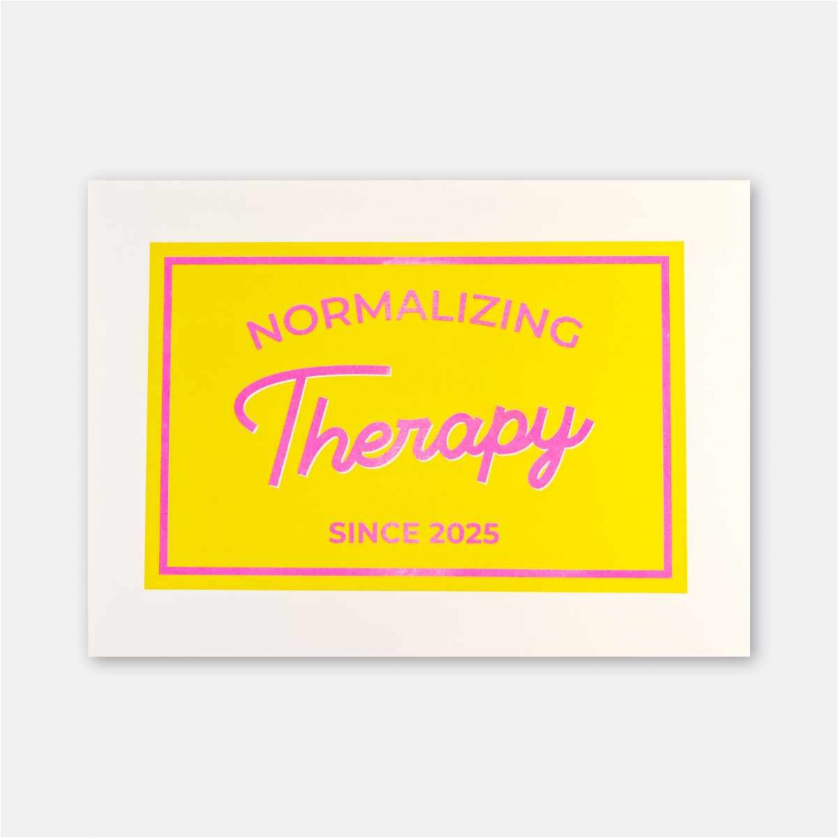 Riso-Poster Therapie Normalisieren – Brunhilda