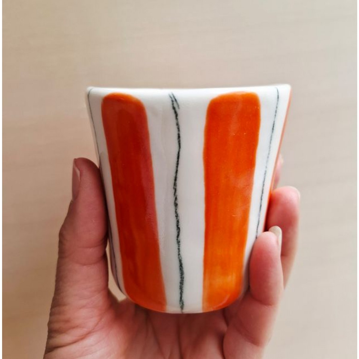 Skelini - Porzellan Tasse handgemacht