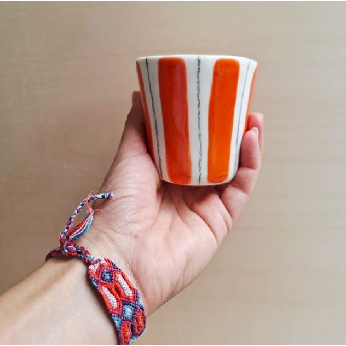 Skelini - Porzellan Tasse handgemacht