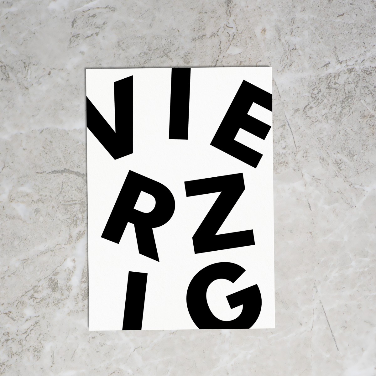 Loveisthenewblack — Postkarte "Vierzig"