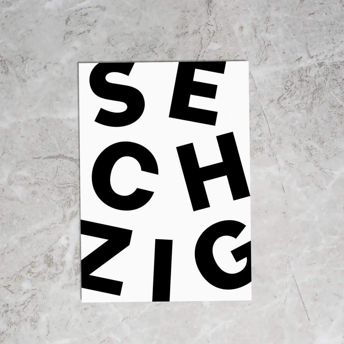Loveisthenewblack — Postkarte "Sechzig"