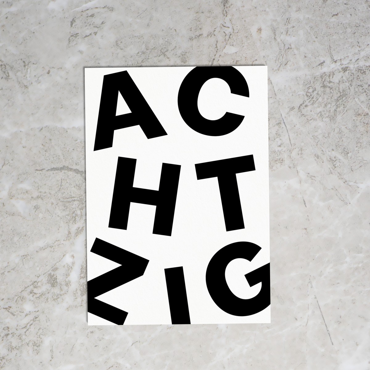 Loveisthenewblack — Postkarte "Achtzig"