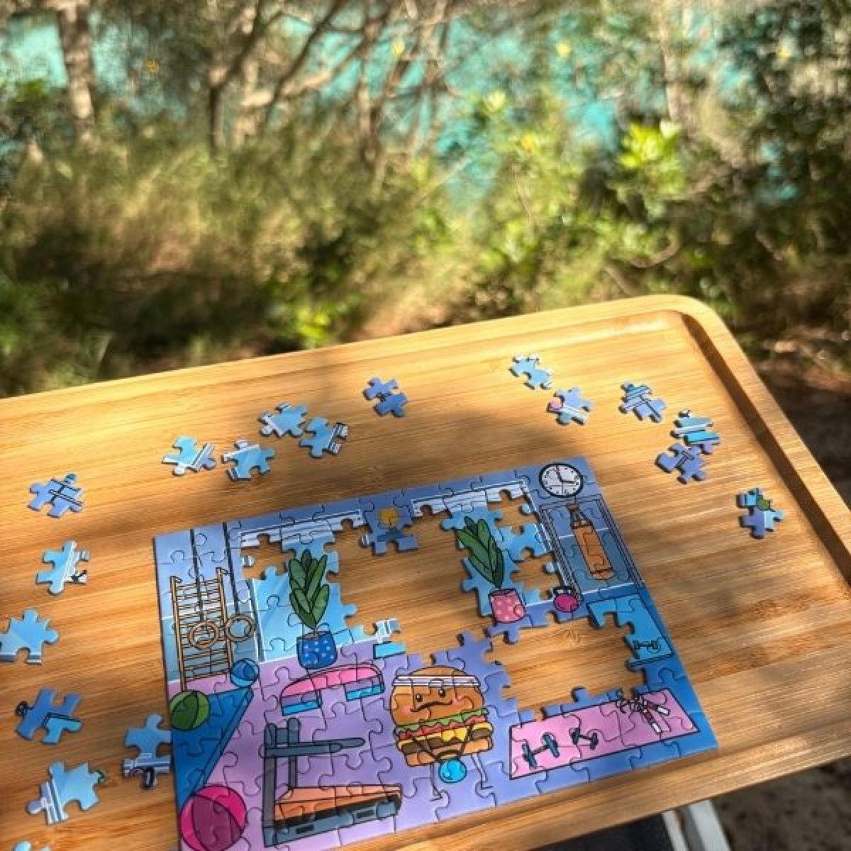 SUNSHINE PUZZLES Mini Puzzle "AT THE GYM"