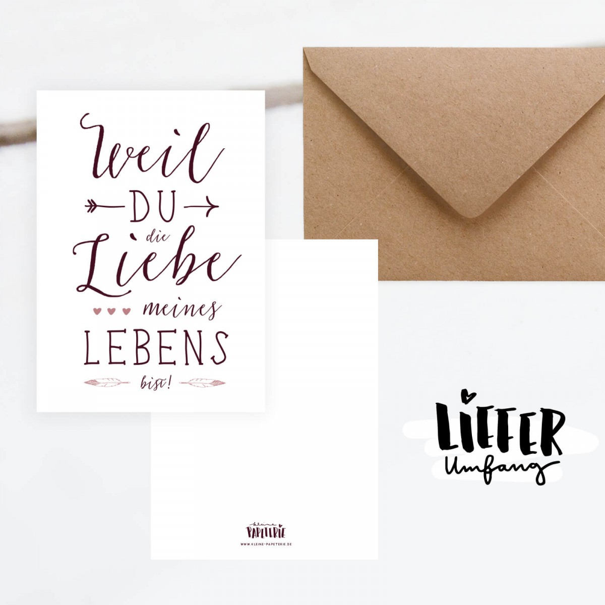 Kleine Papeterie // Postkarte // Boho

