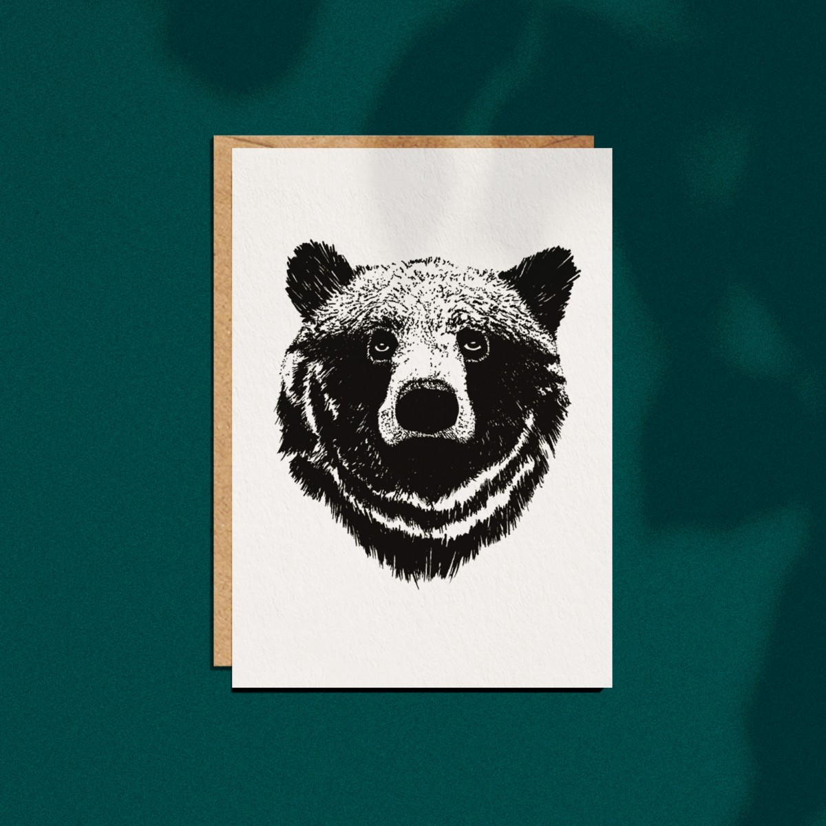 Grußkarte "Bär", A6 mit Umschlag