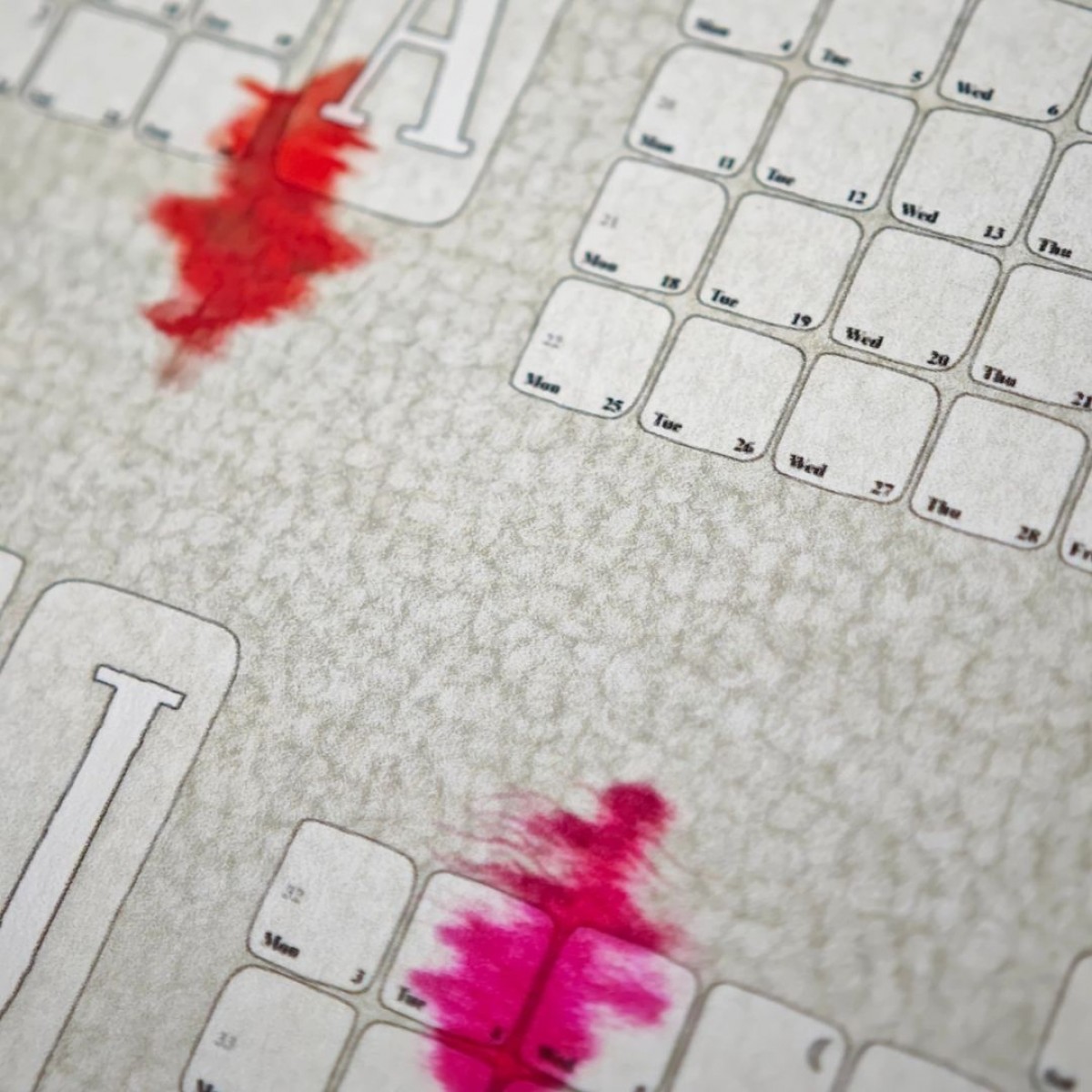 Fine Art Wandkalender 2026 Harlekin / kilim