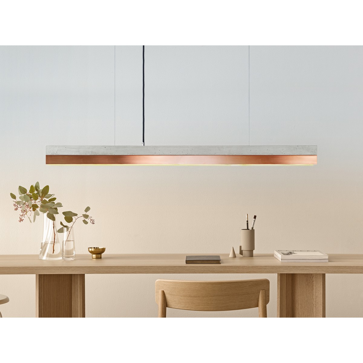 GANTlights - Beton Hängeleuchte [C-Serie]Copper Lampe minimalistisch