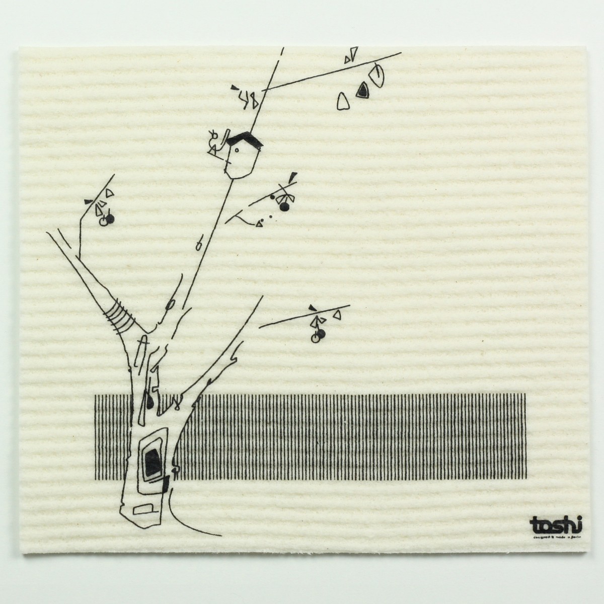 toshi Schwammtuch furbi "Baum mit Vögeli"