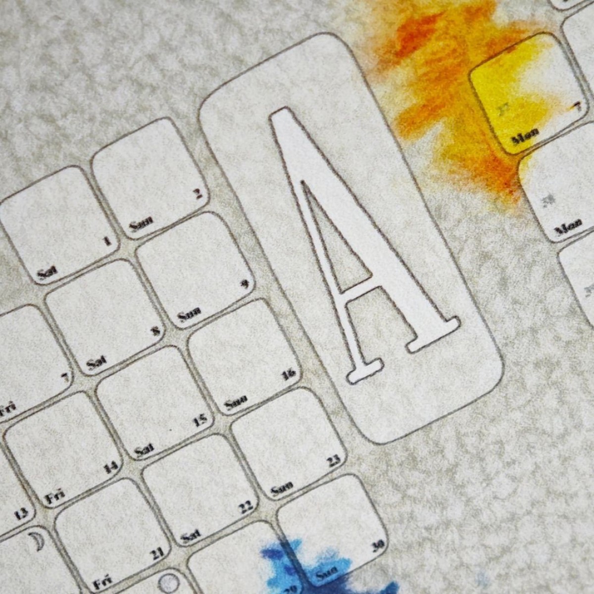 Fine Art Wandkalender 2026 Harlekin / kilim