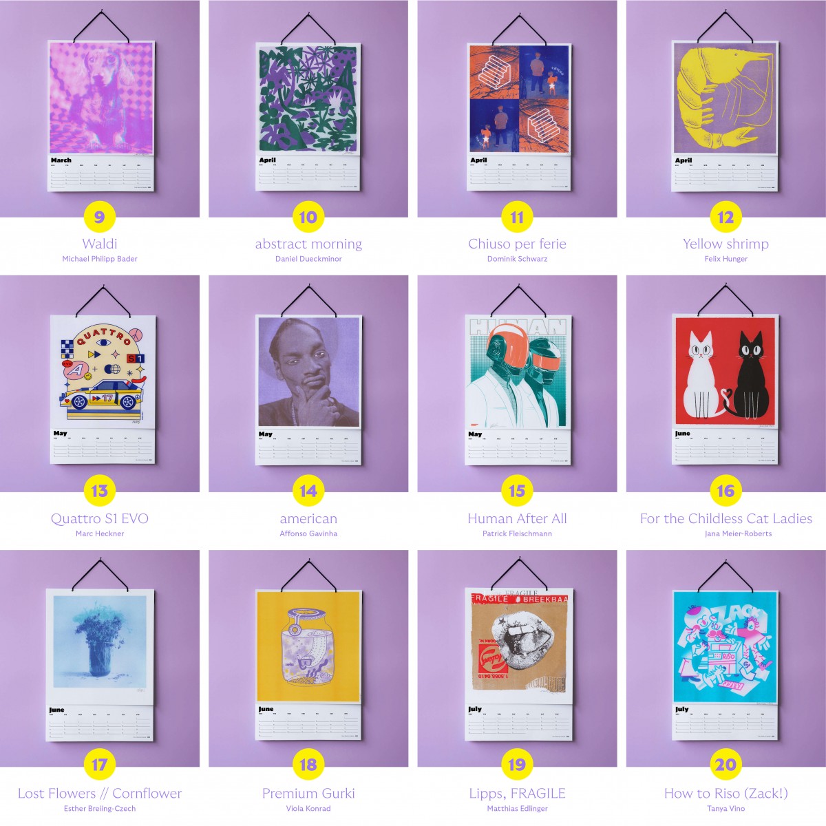 Mix & Match Art Kalender 2025 / The Happy Club