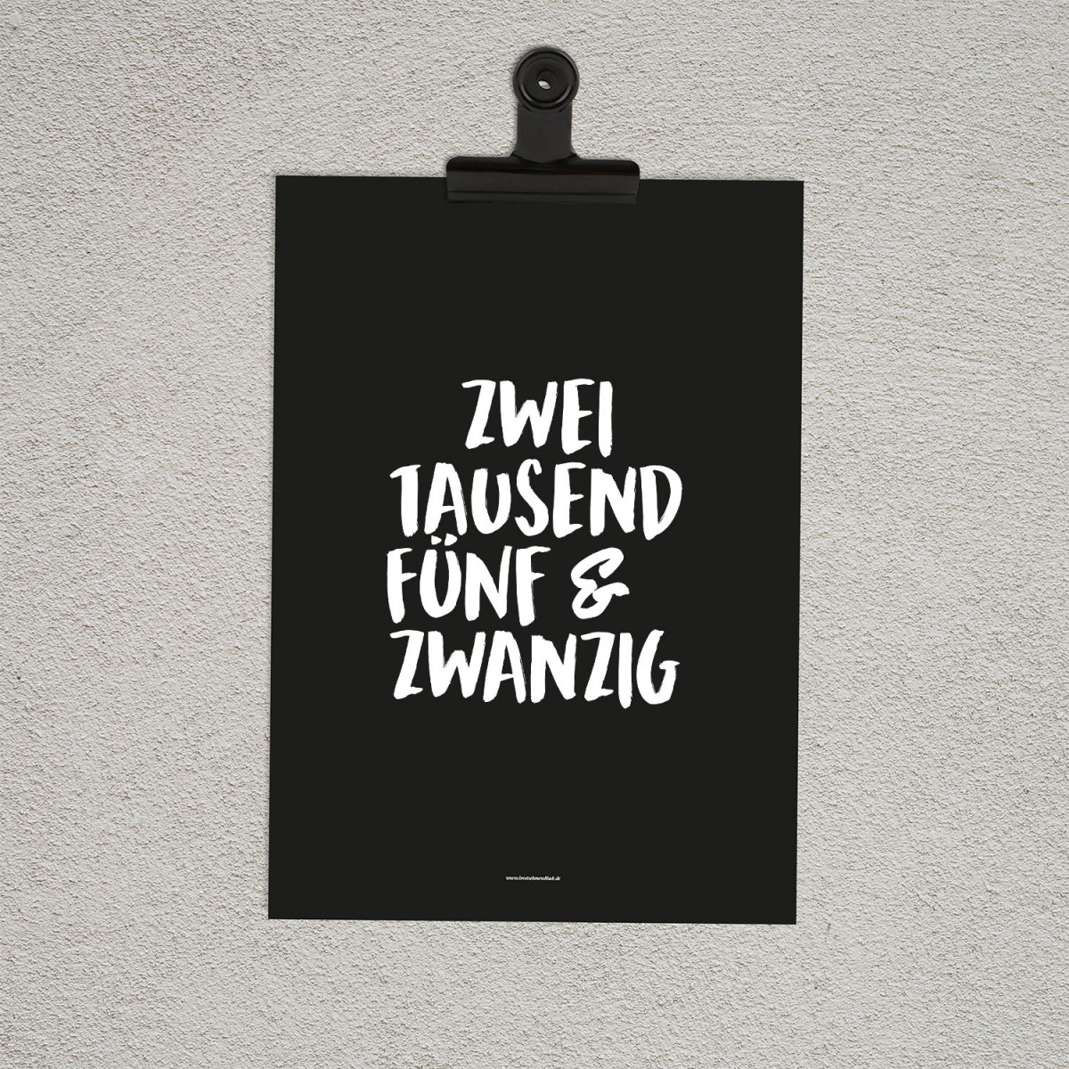 Love is the new black - Kalender 2025 mit Klammer 