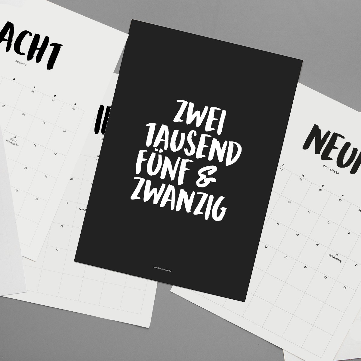 Love is the new black - Kalender 2025 ohne Klammer 