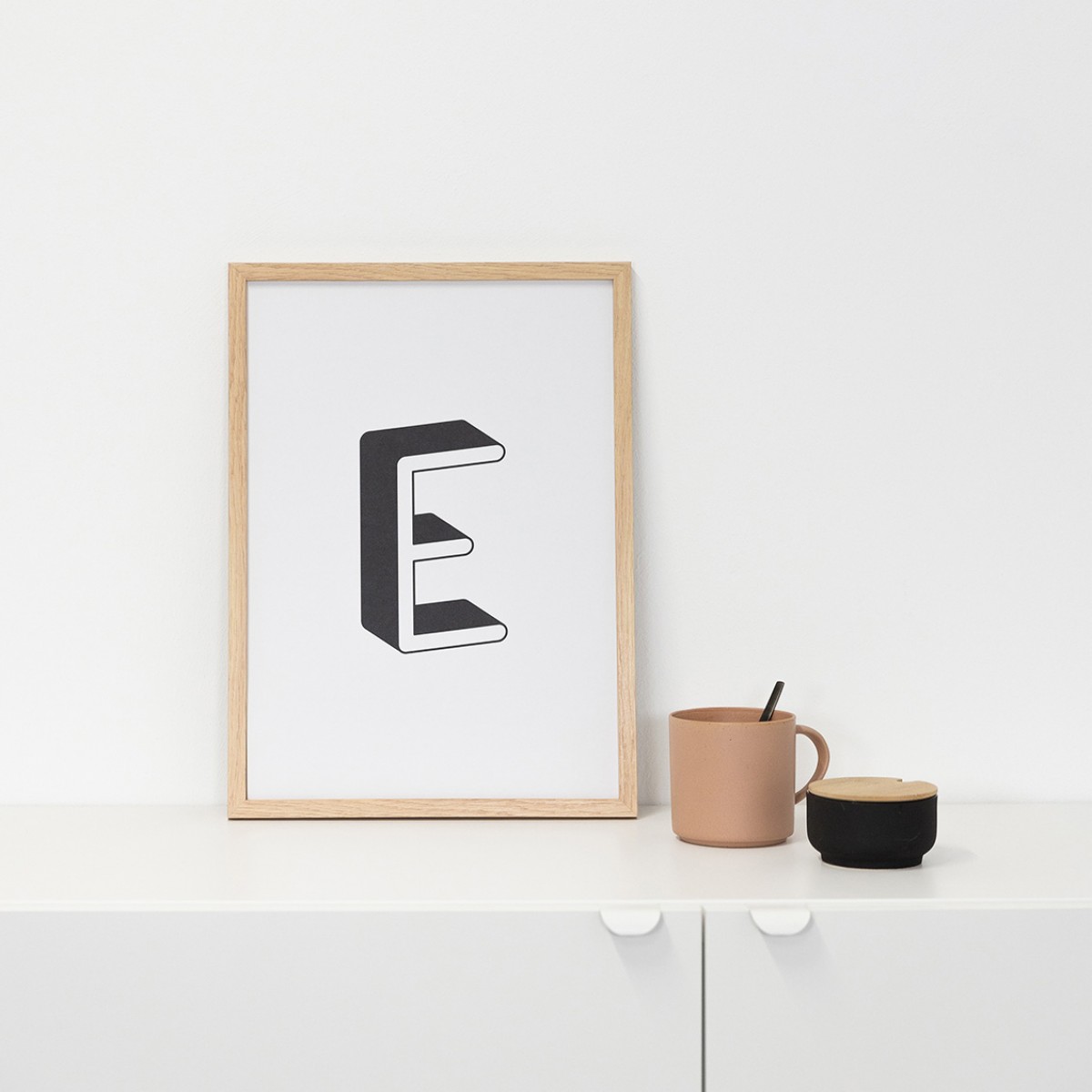 POSTER ABC – ALPHABET BUCHSTABE E Studio Schön® ABC Kollektion