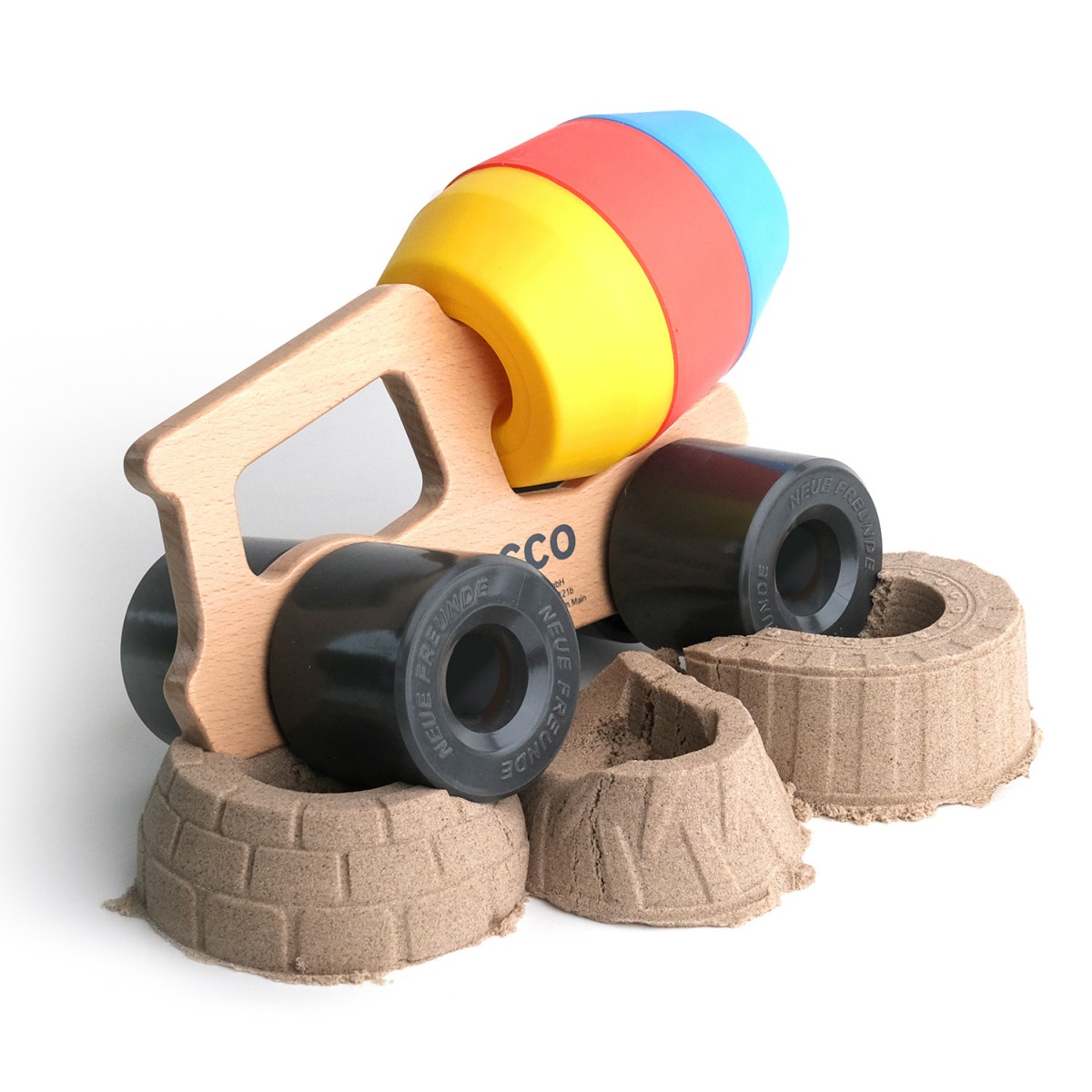 ROCCO - Betonmischer mit 3 Sandformen von Neue Freunde