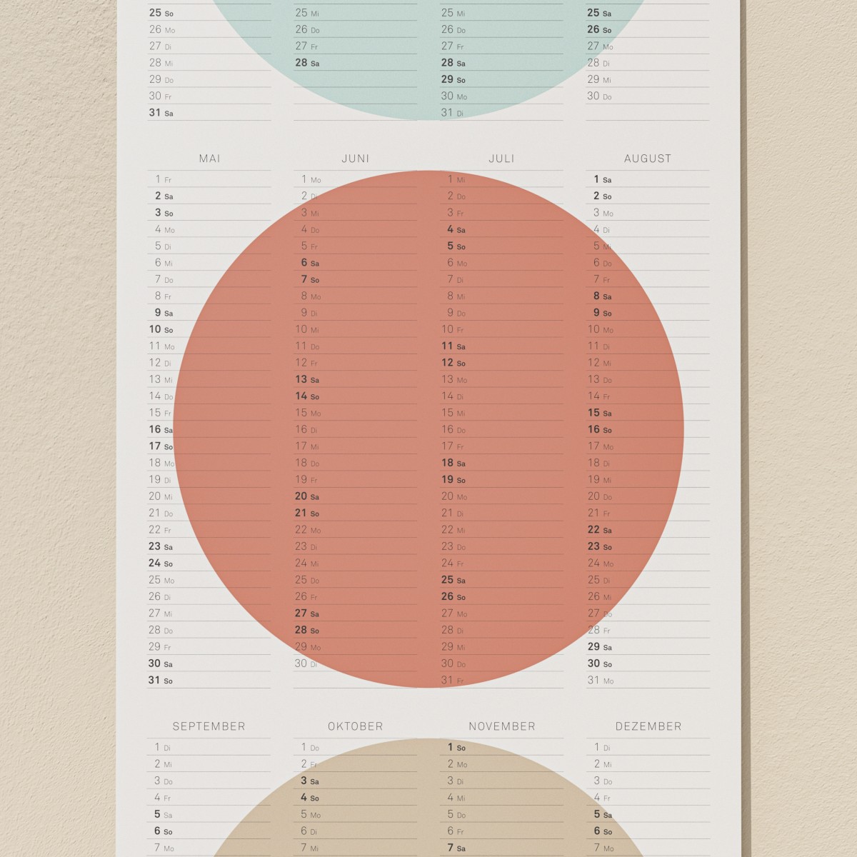TEO - Wandkalender 2026 - nature