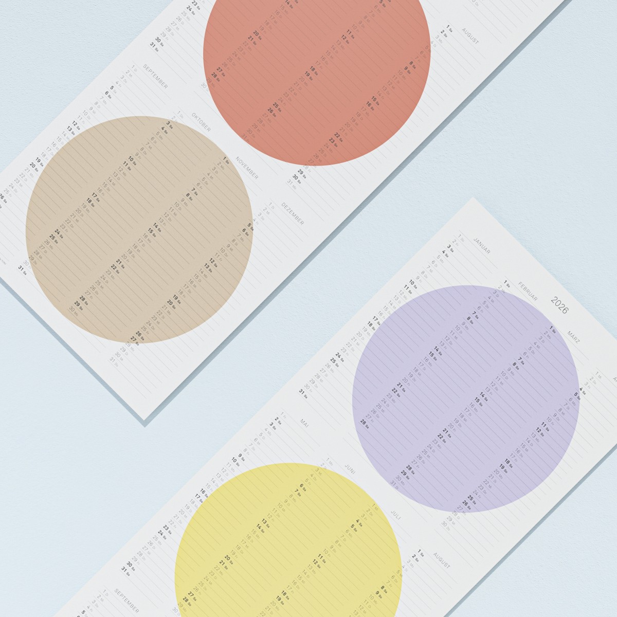 TEO - Wandkalender 2026 - color pop