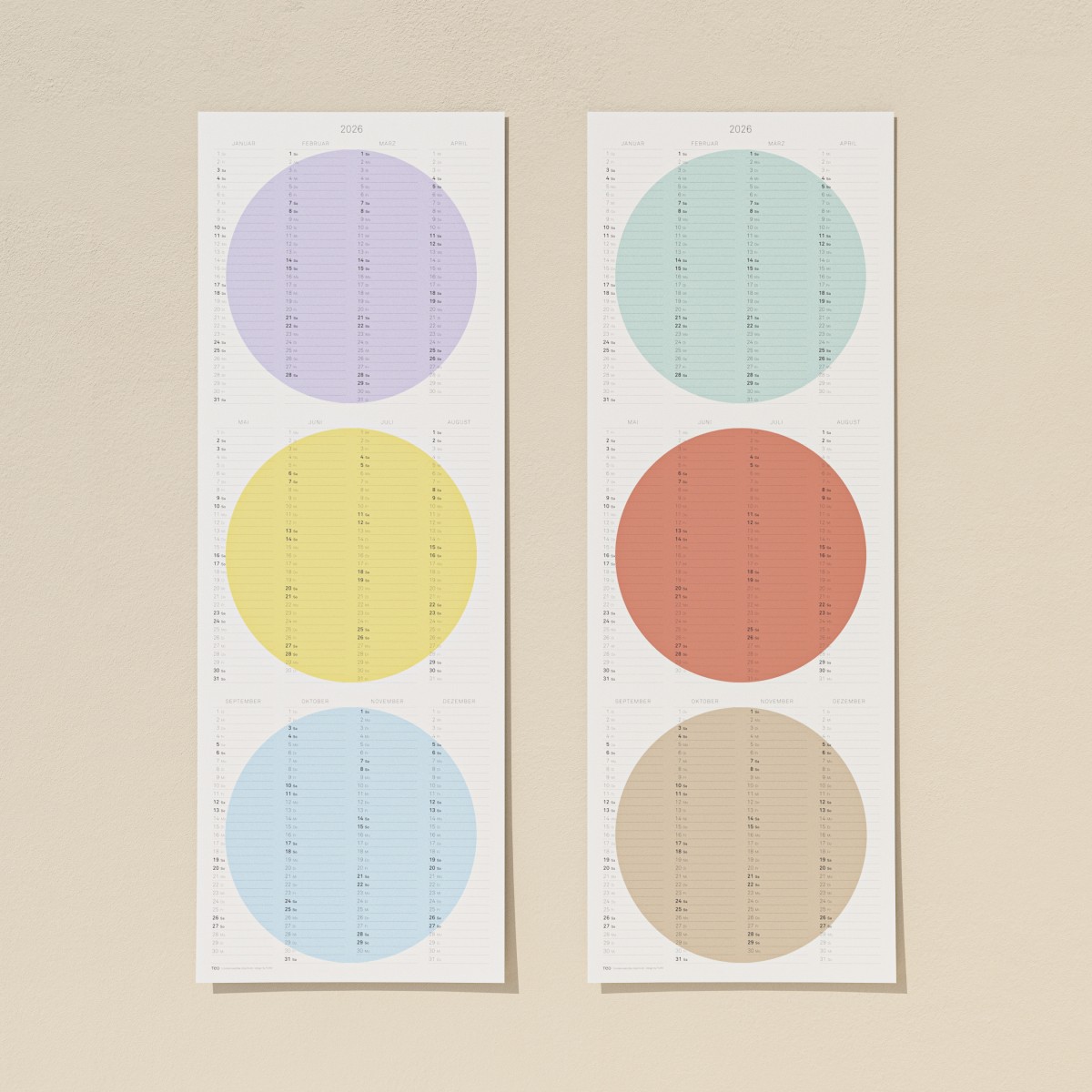 TEO - Wandkalender 2026 - nature