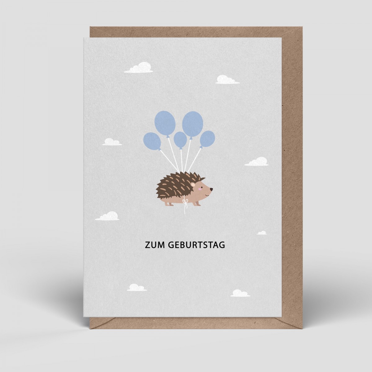 Klappkarte - Geburtstagskarte - Igel - Nr. 255 - Naturbedacht
