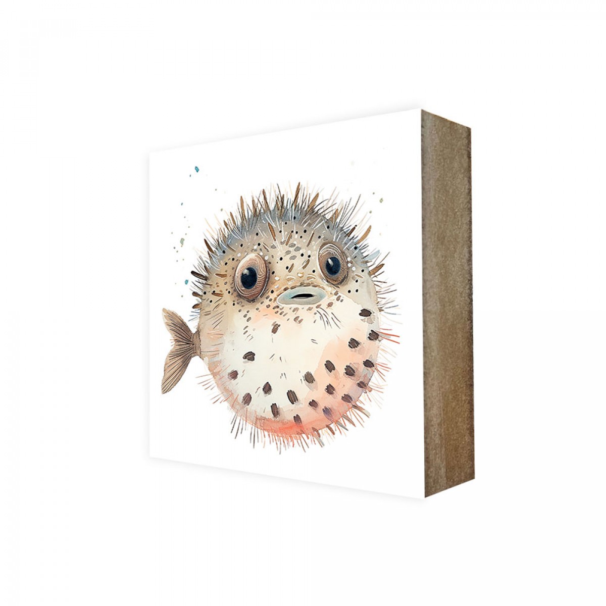 Stadtliebe® | Cube-Bild Sea-Linie „Kugelfisch Piet“