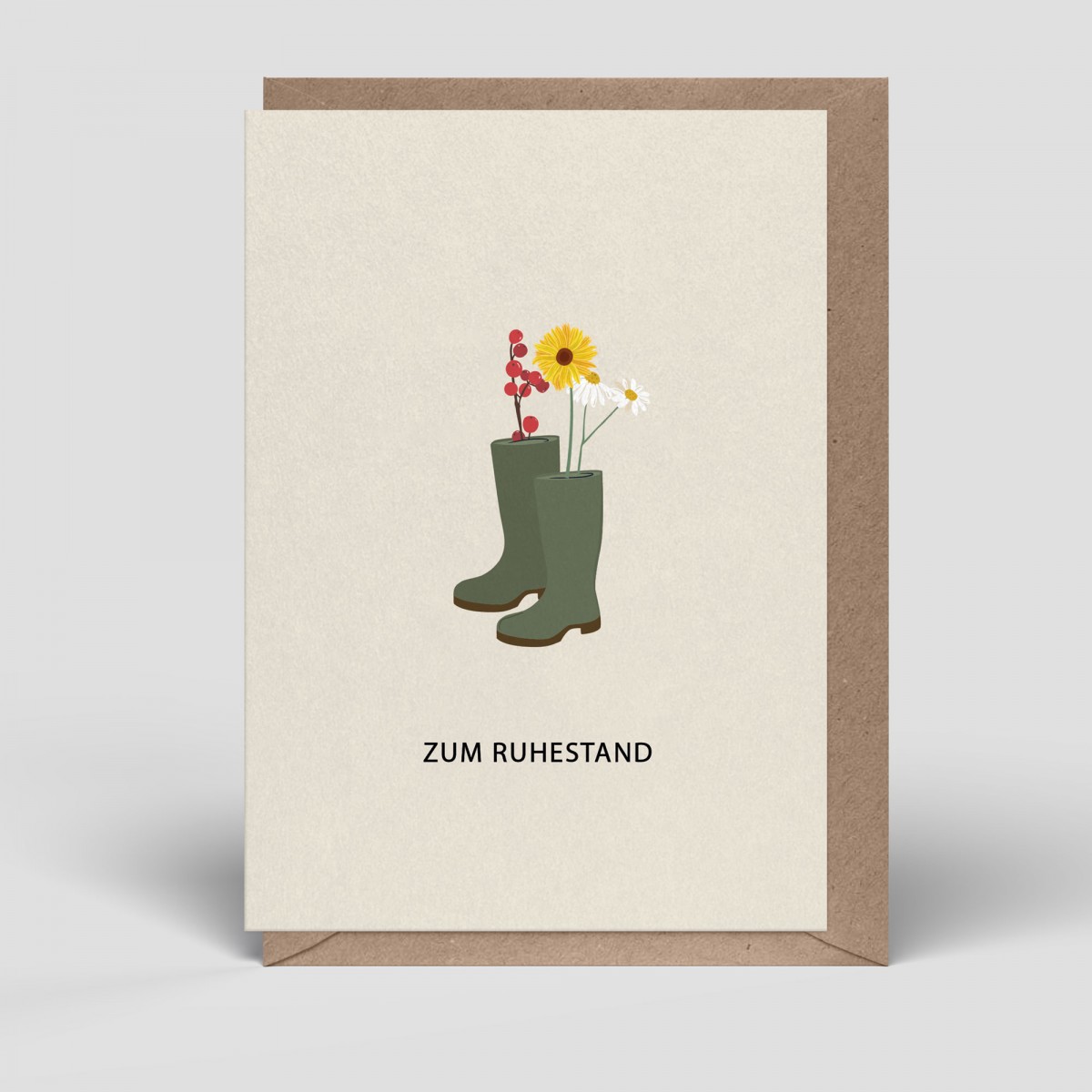 Klappkarte - Ruhestand Karte - Ruhestand - Nr. 270 - Naturbedacht