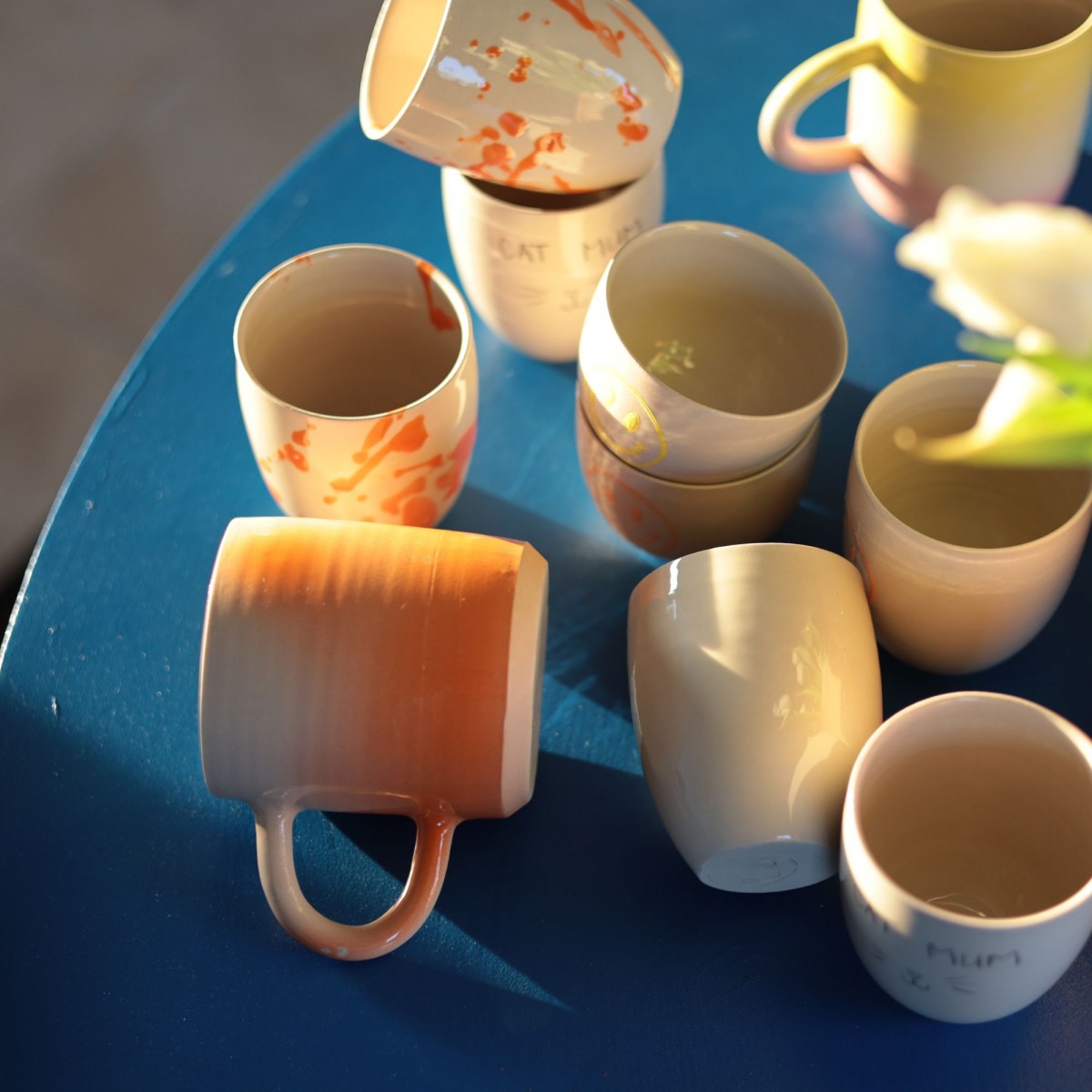 Dog Mum Keramikbecher handgemacht | 280 ml | Becher für Katzenliebhaber | Minimalistischer Handmade Mug