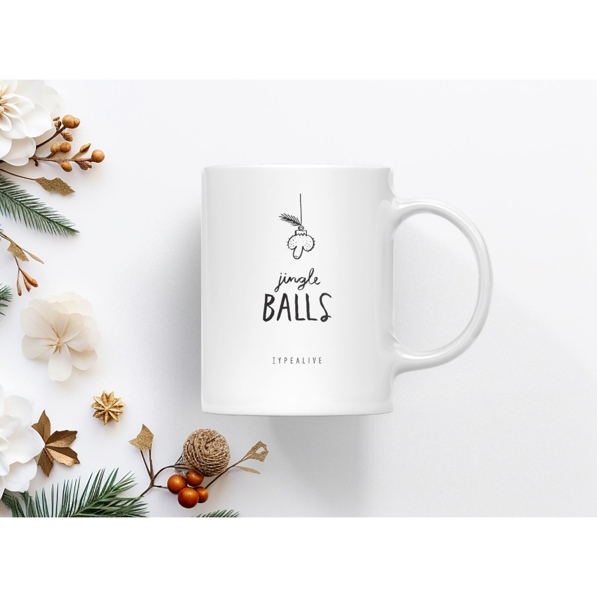 typealive / Tasse aus Keramik / Jingle Balls