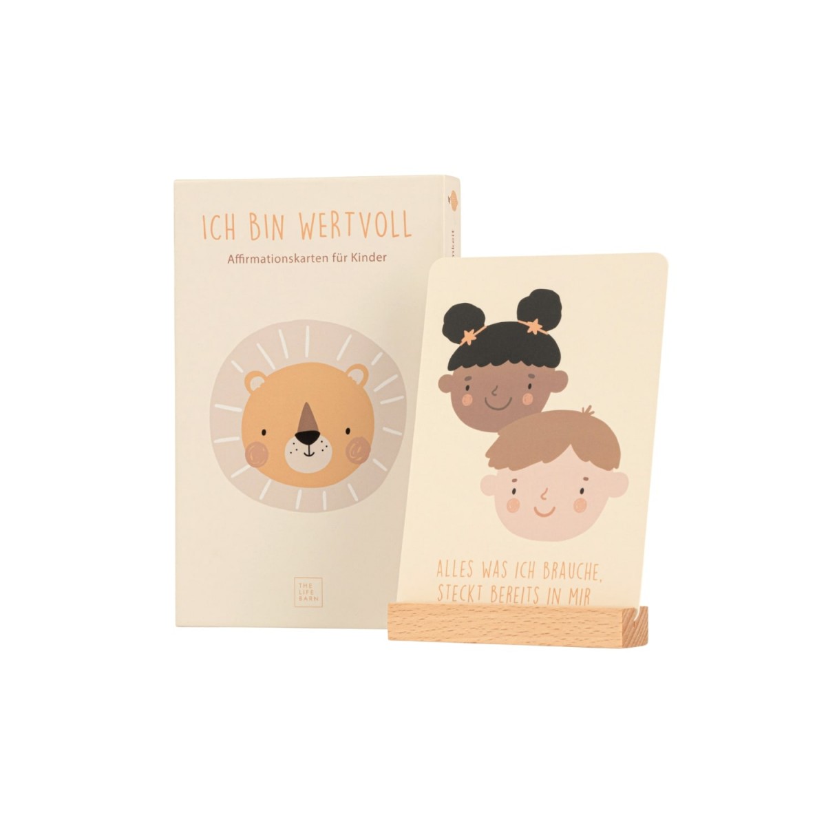 The Life Barn Affirmationskarten "Ich Bin Wertvoll" für Kinder