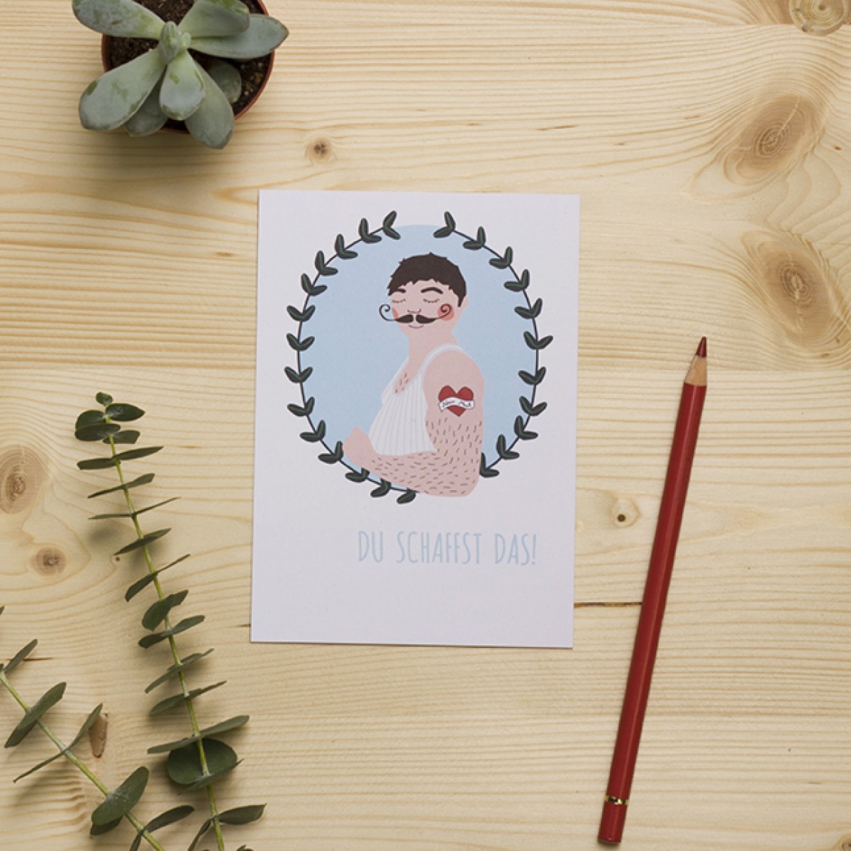 HEJ Marlen Postkarten „Alles Liebe“ und „Du schaffst das“ | Set aus 2 Karten