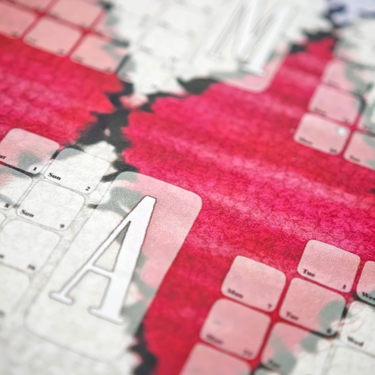 Fine Art Wandkalender 2026 Berber Rose