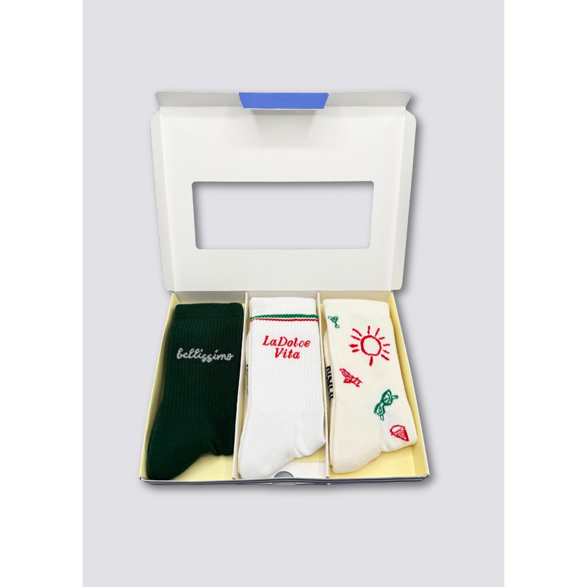 3-PACK SOCKEN BELLISSIMO, LA DOLCE VITA, ITALIAN SUMMER - No Bad Days Club
