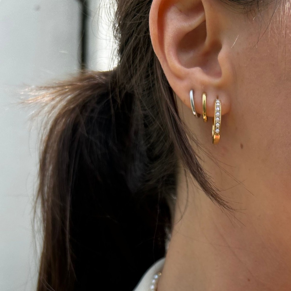 Mi Amor Mini Hoops / Ohrringe 18K Gold Vermeil & recyceltes 925er Sterling Silber - NOLI THE STUDIO