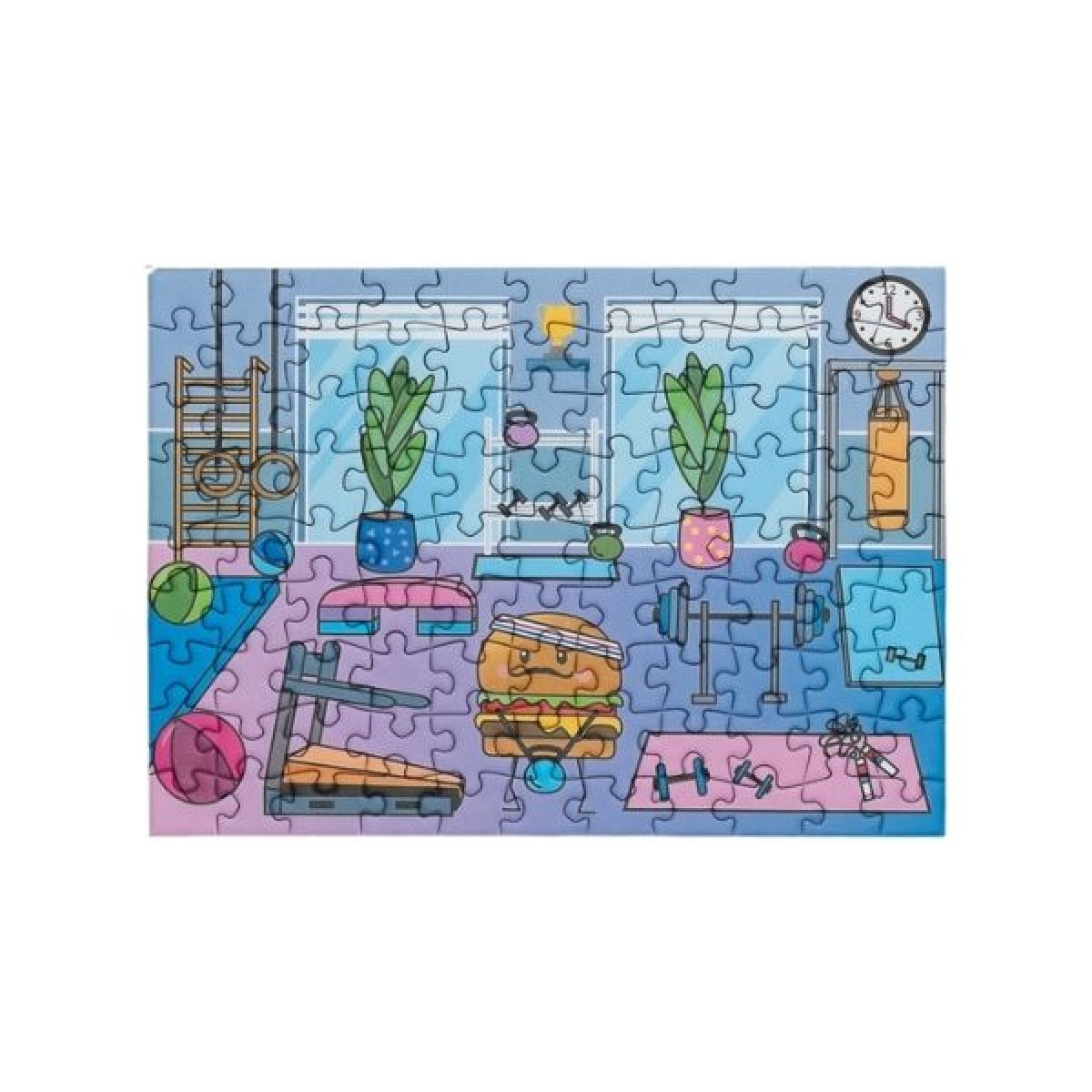 SUNSHINE PUZZLES Mini Puzzle "AT THE GYM"