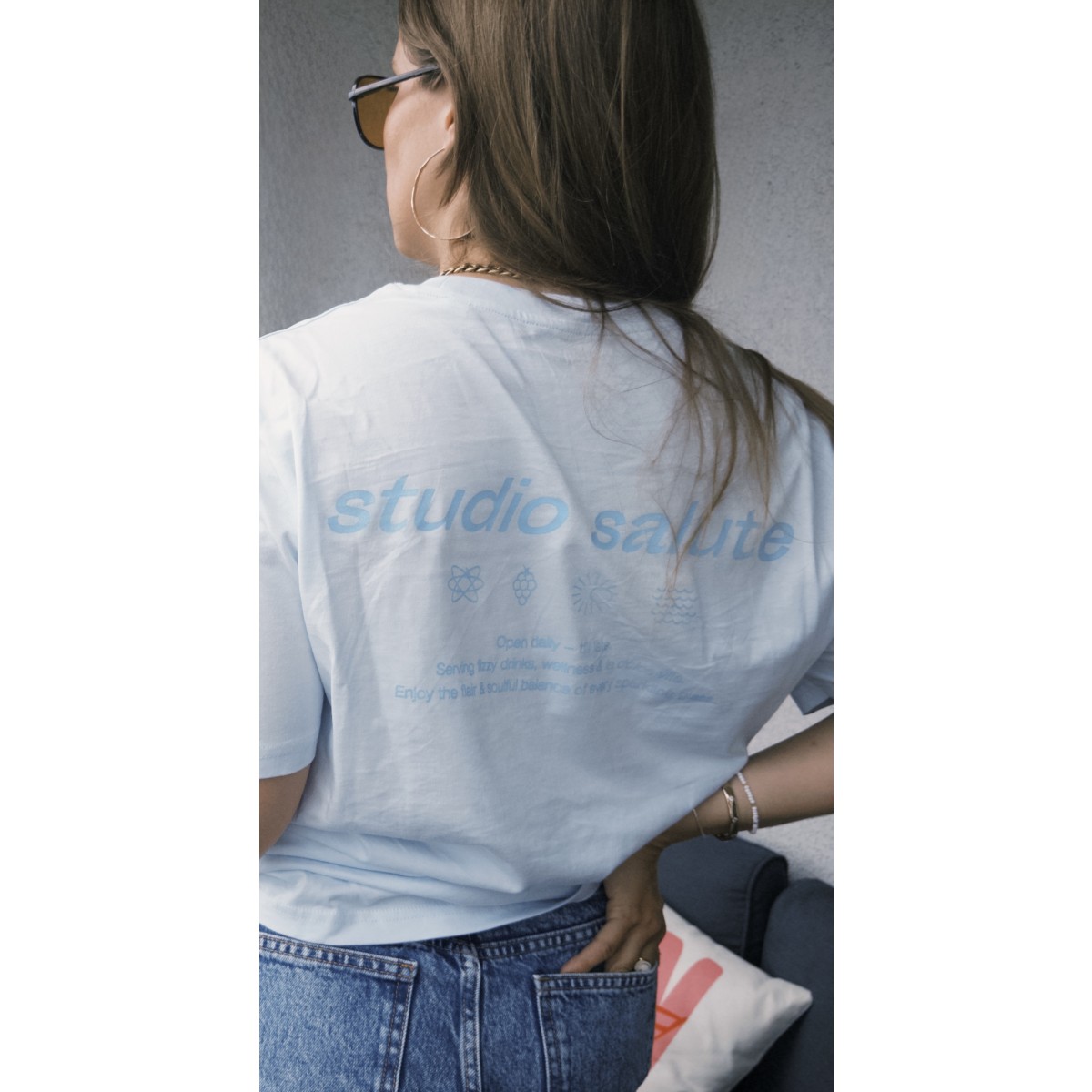 studio salute shirt - ice blue - larrys fashion