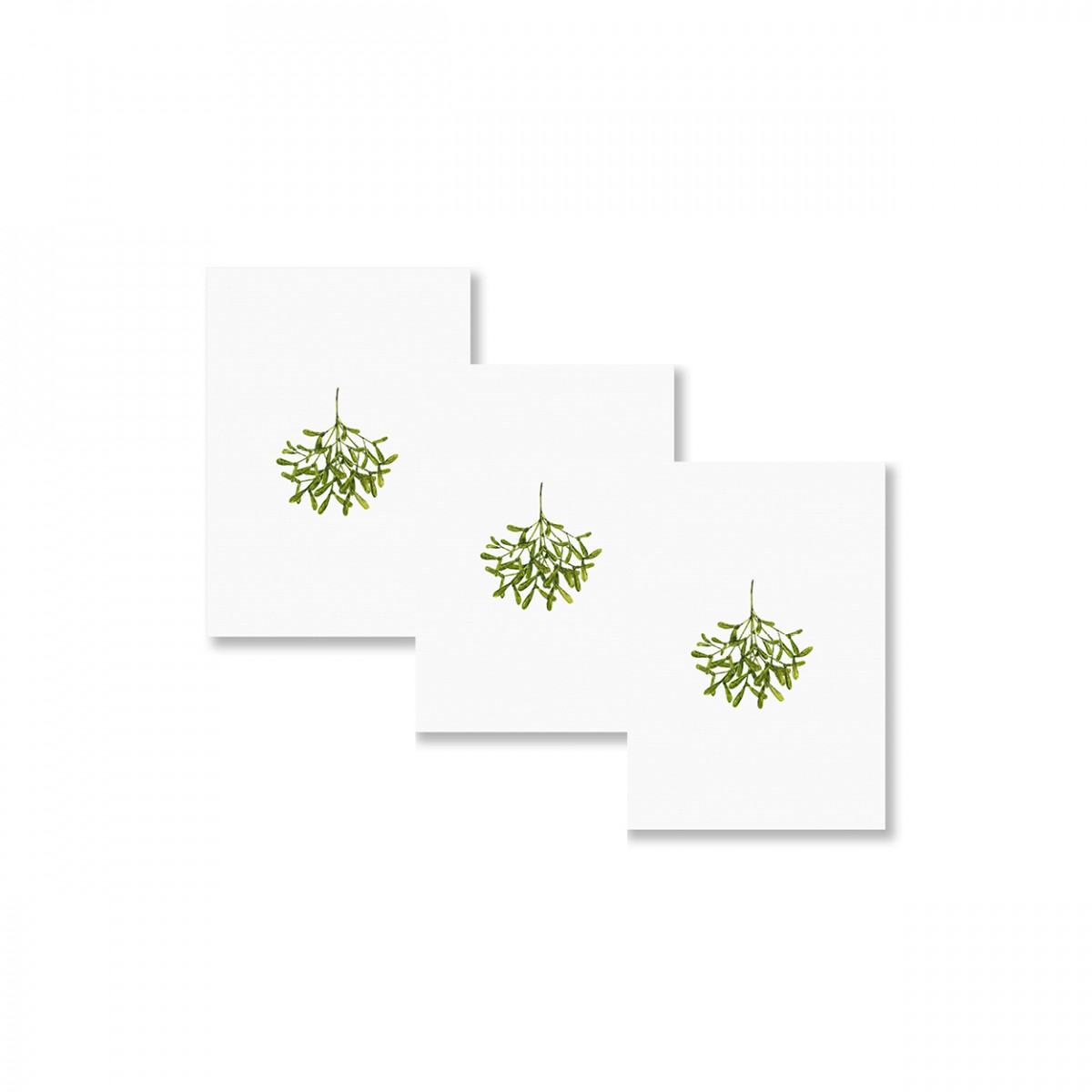 Postkarte Mistelzweig, 3er Set - SANS.