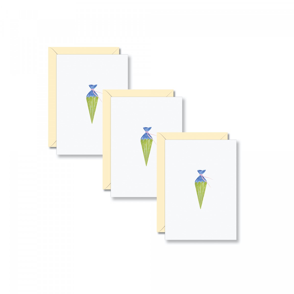 Schultüte, Postkarte 3er-Set - SANS