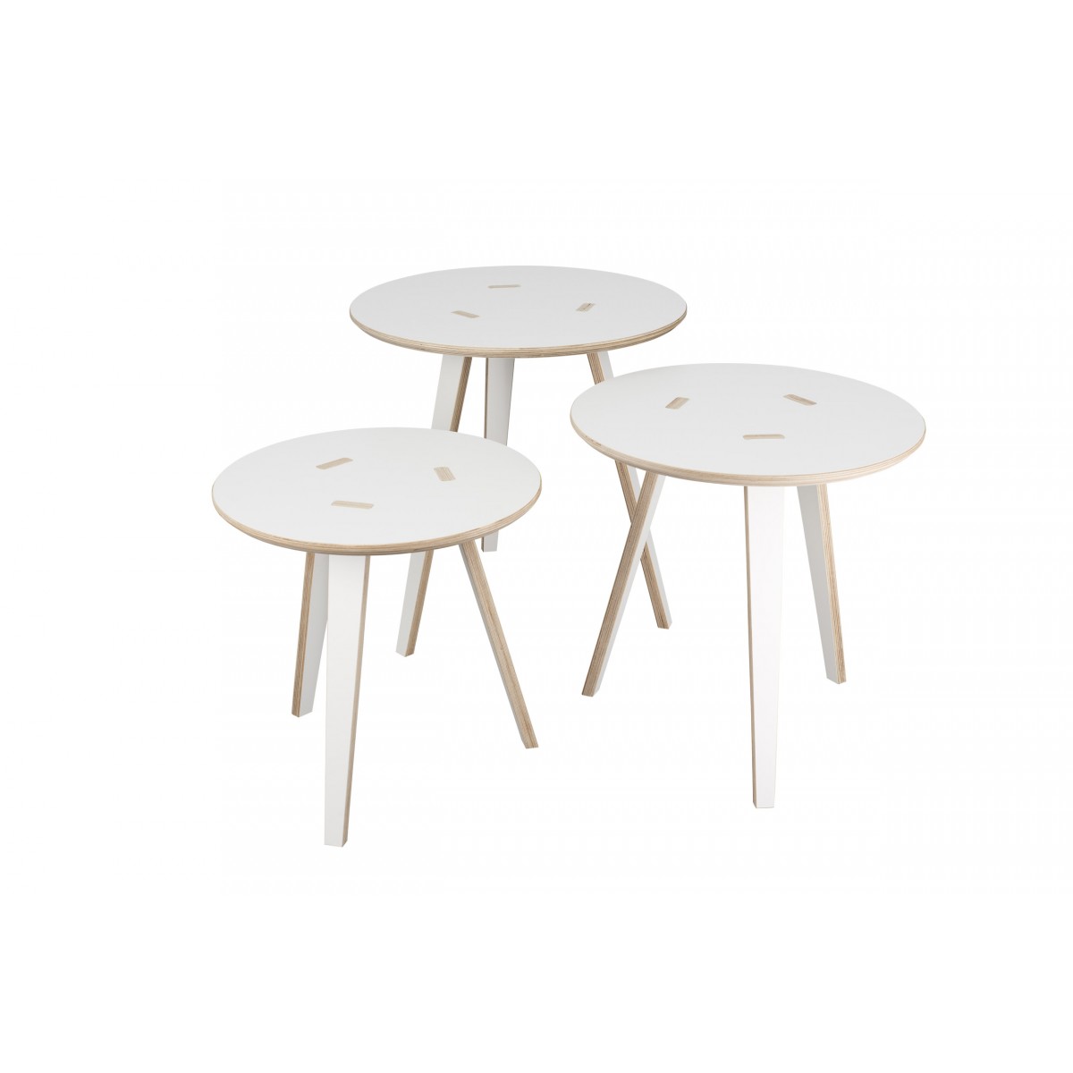 Tisch Tojo-rund 3er-Set