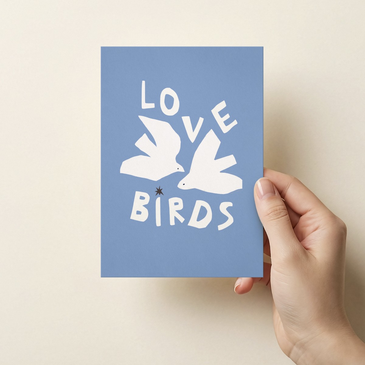 Love Birds Klappkarte mit Umschlag