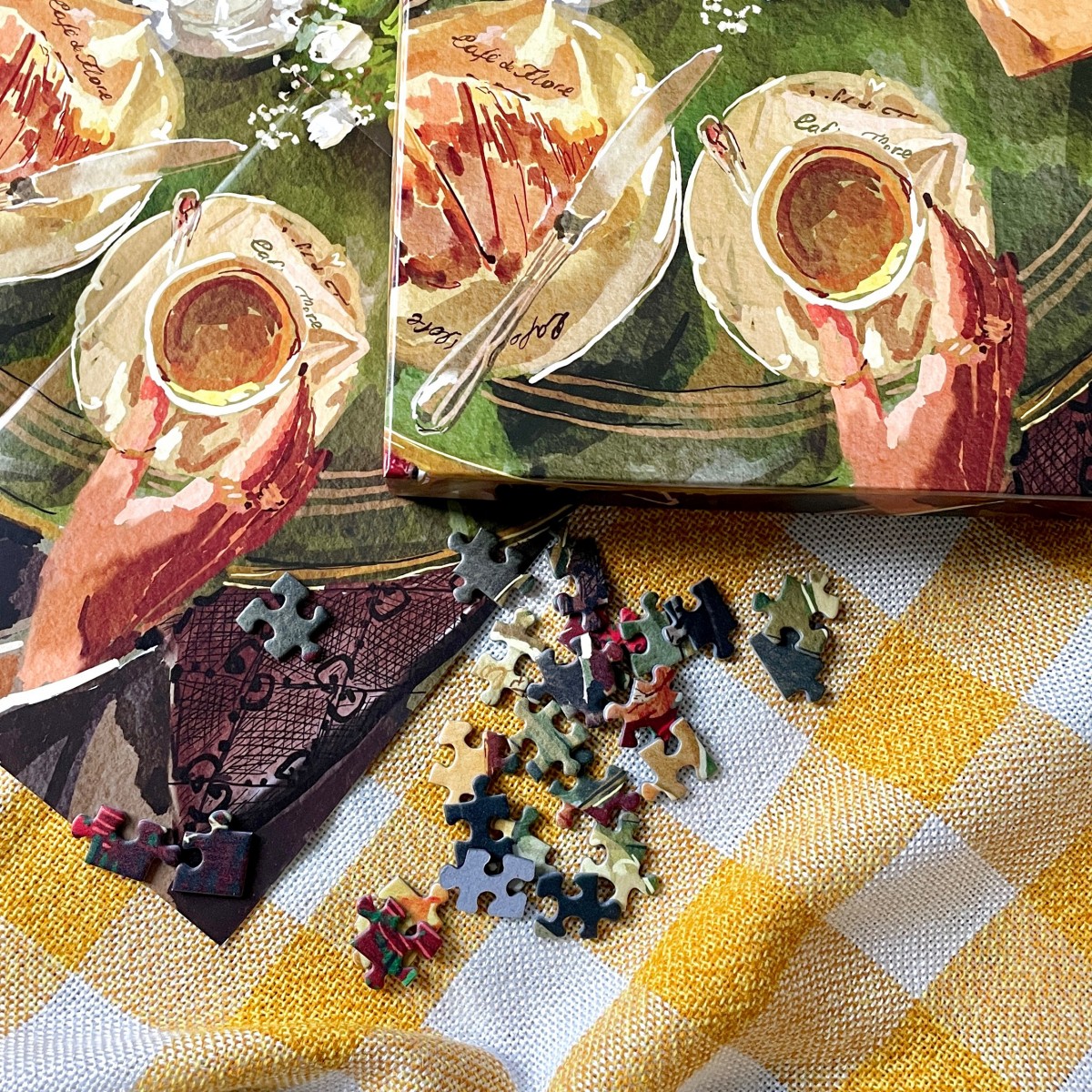 Das Puzzle Kollektiv - Puzzle "Café et croissants" 500 Teile