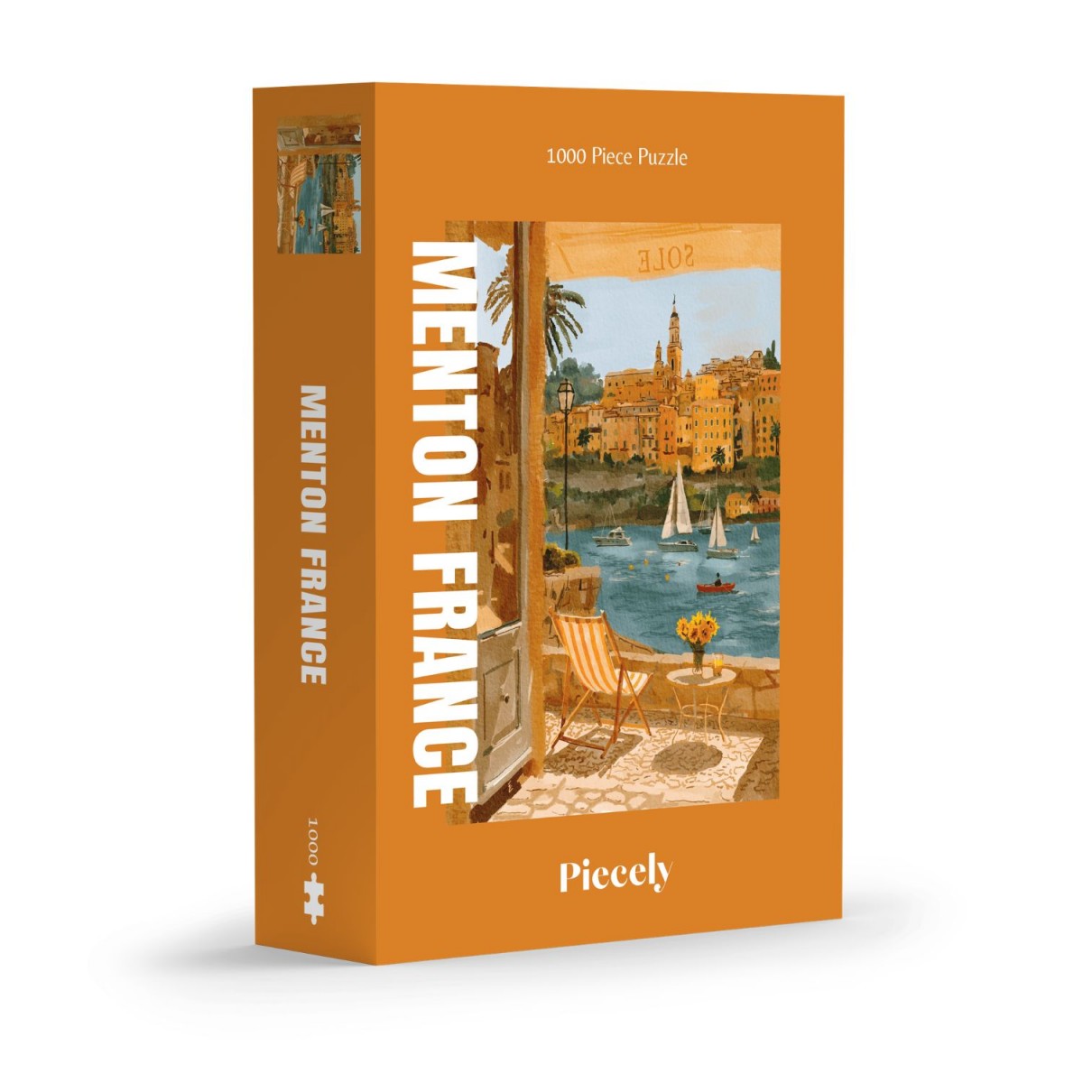 Piecely Menton France Puzzle, 1000 Teile