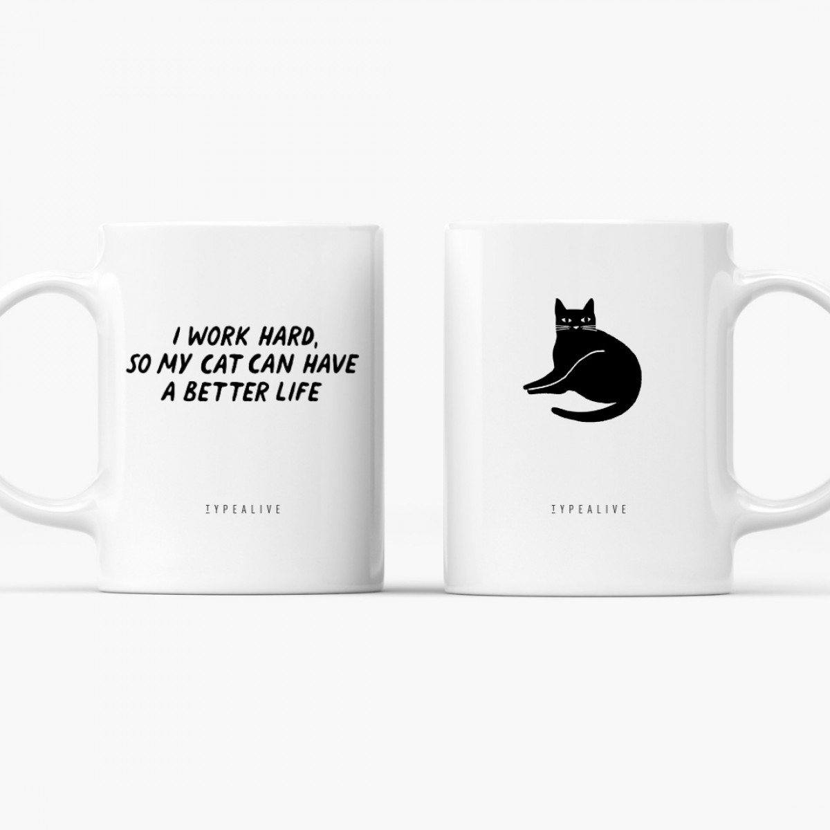 typealive / Tasse aus Keramik / Better Life "Cats"