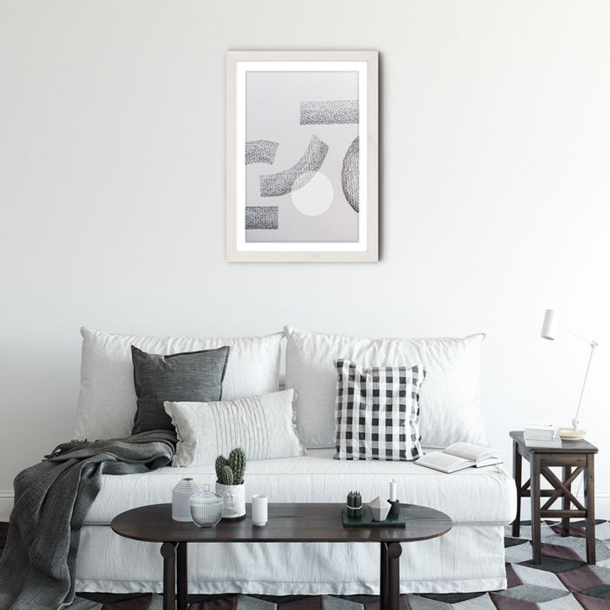nahili ARTPRINT / POSTER "minimal abstract charcoal" abstrakte Grafik Kunst - Druck (DIN A1/A3 & 50x70cm)