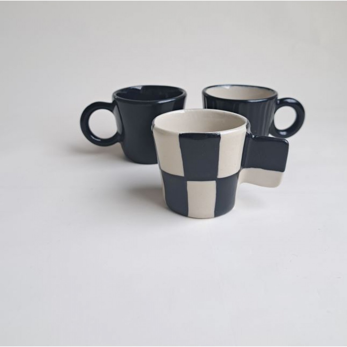 Skelini - handgemachte Espresso Tasse schwarz