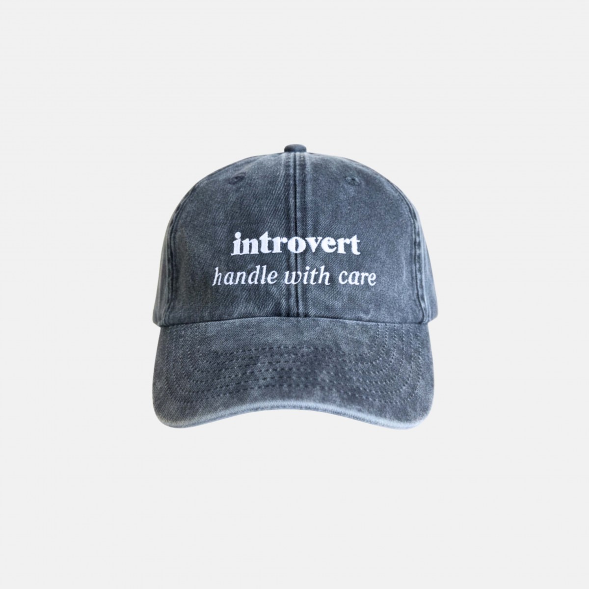 Low profile vintage black Cap introvert handle with care – Brunhilda