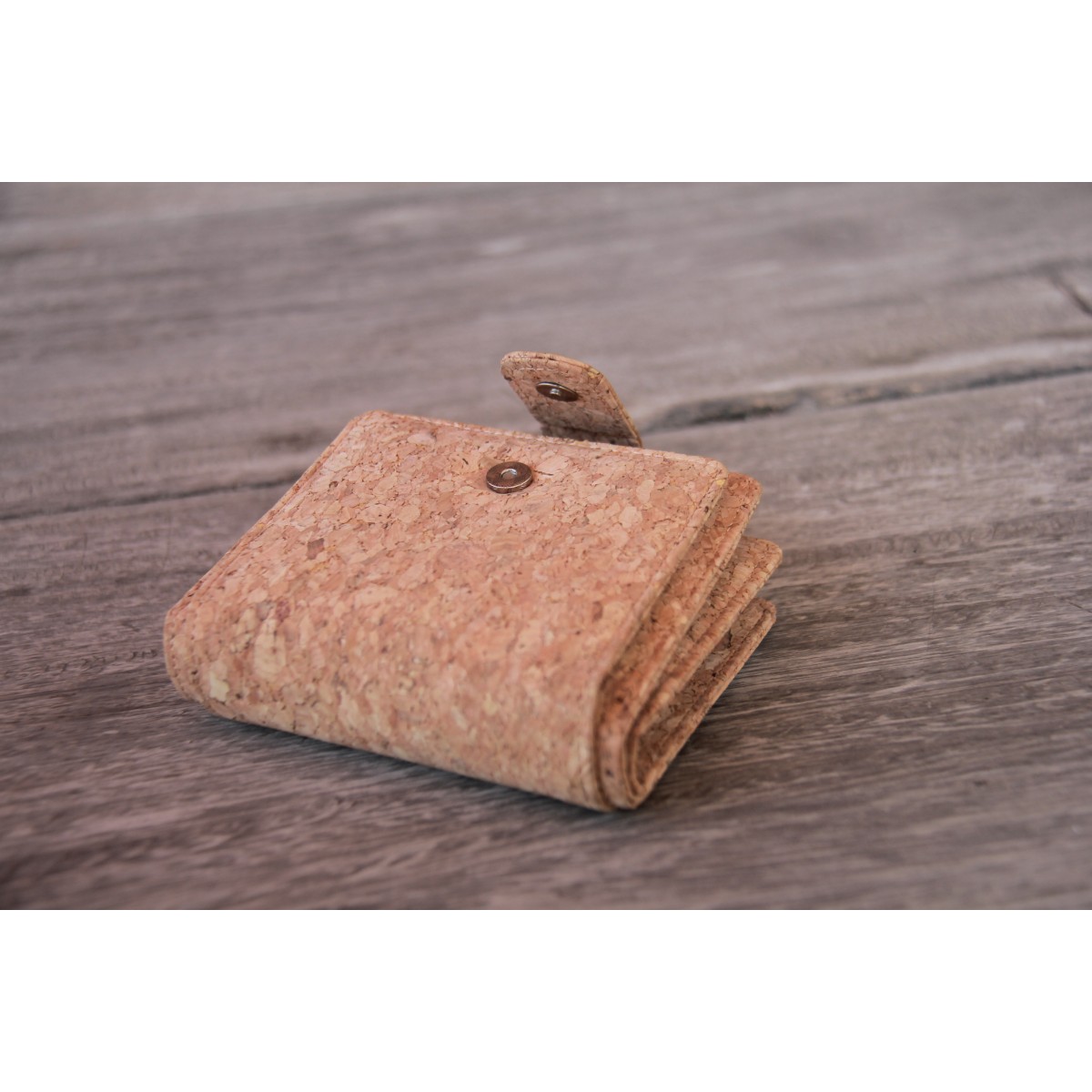 Portemonnaie handmade aus Kork mit Zipper