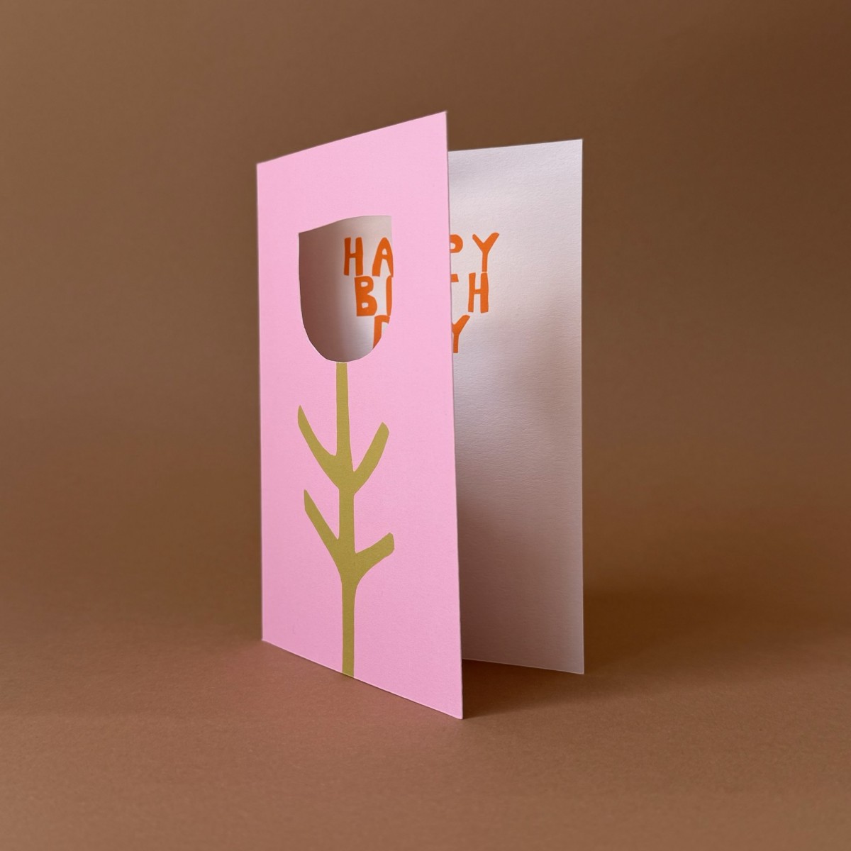 Happy Birthday Karte mit Cut Out