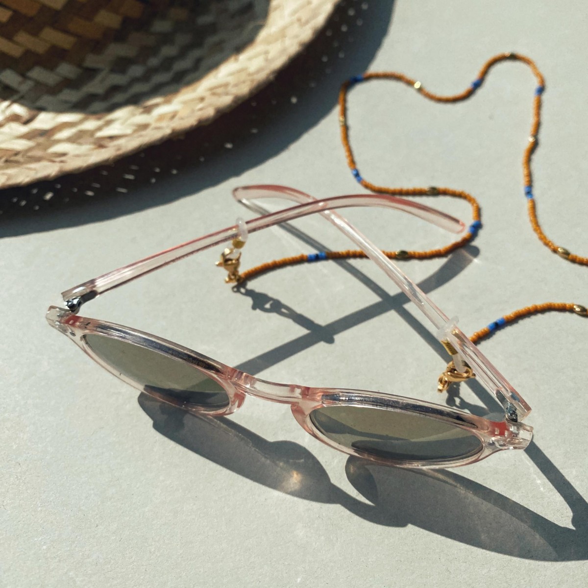 IDA PING JEWELRY // Brillenkette aus Miyuki Glasperlen // Terra