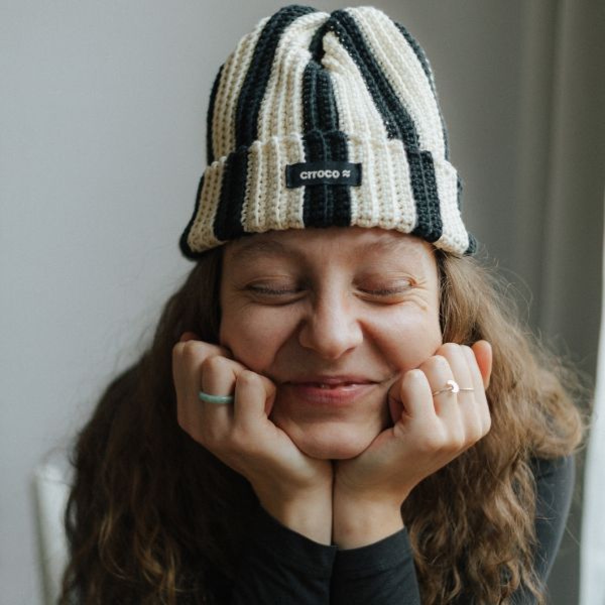 Two-Tone Beanie - bold & cozy - von crroco studio