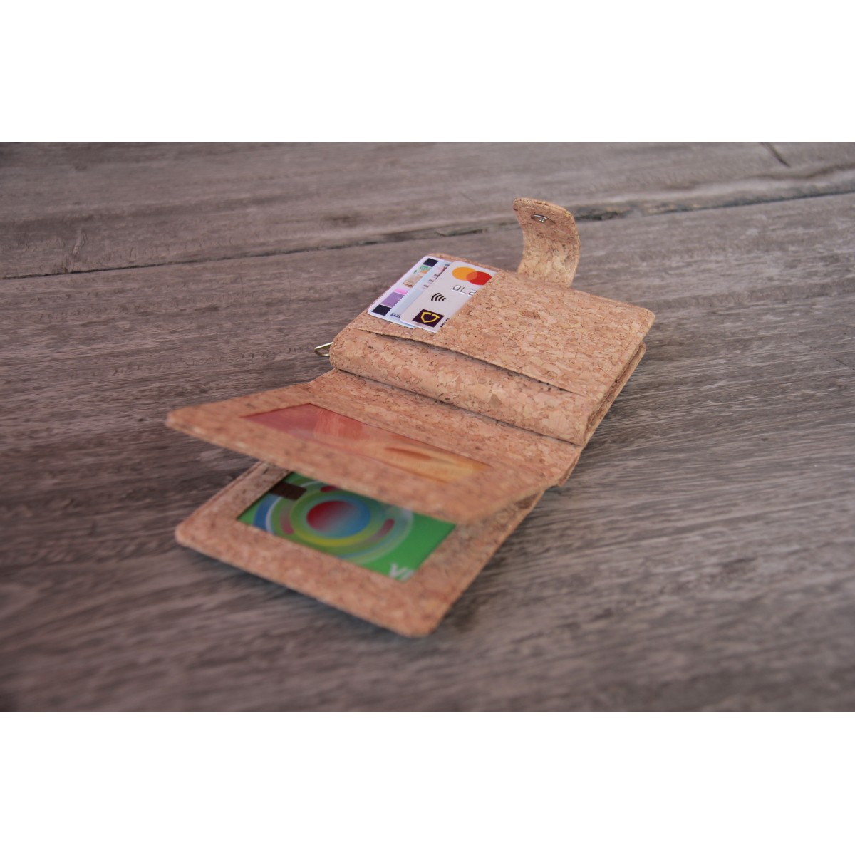 Portemonnaie handmade aus Kork mit Zipper